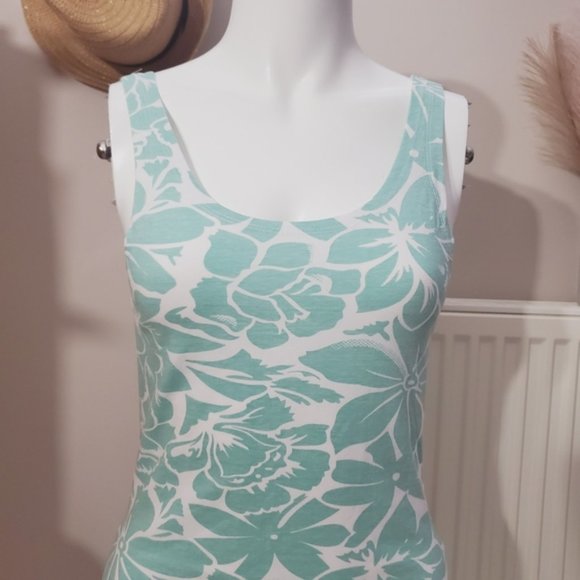 Cotton Tank Dress with Leaf design- M (Fits slightly smaller) - Picture 8 of 8